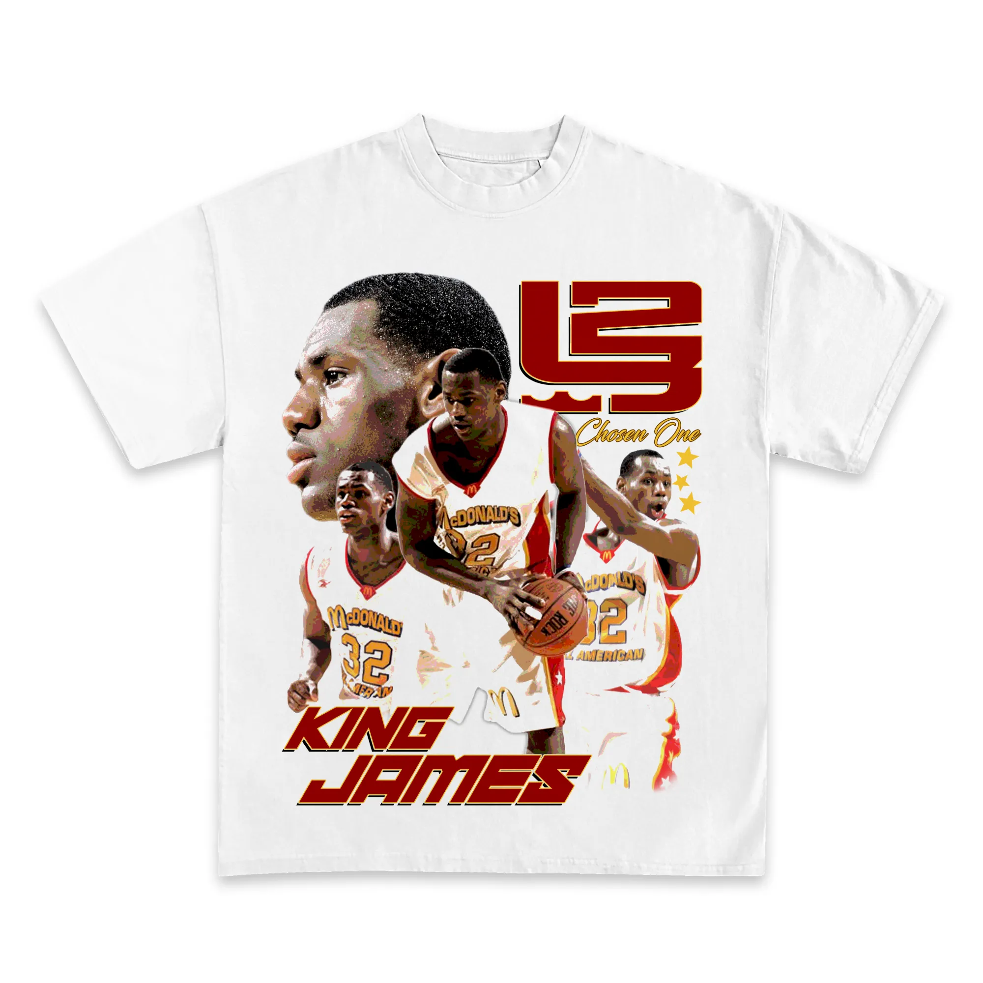 Lebron James 2003 All-American Game MVP T-Shirt