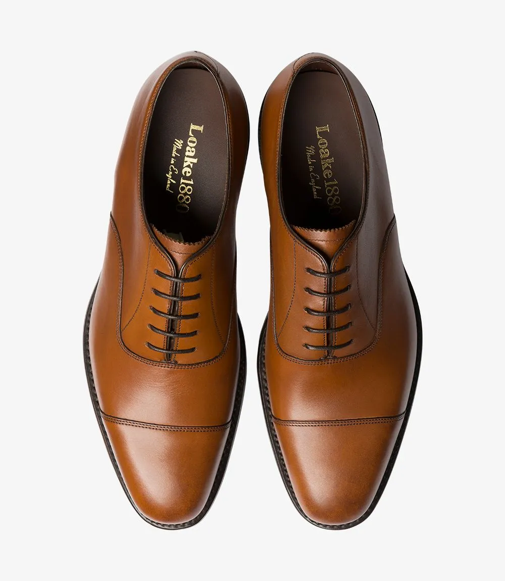 LOAKE Aldwych calf oxford shoe - Dainite Sole - Brown