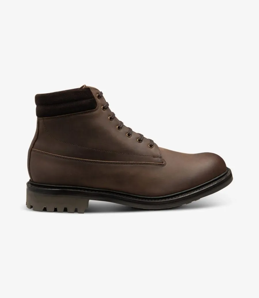 LOAKE - KIRKBY Premium Nubuck Boot - Brown Oiled Nubuck