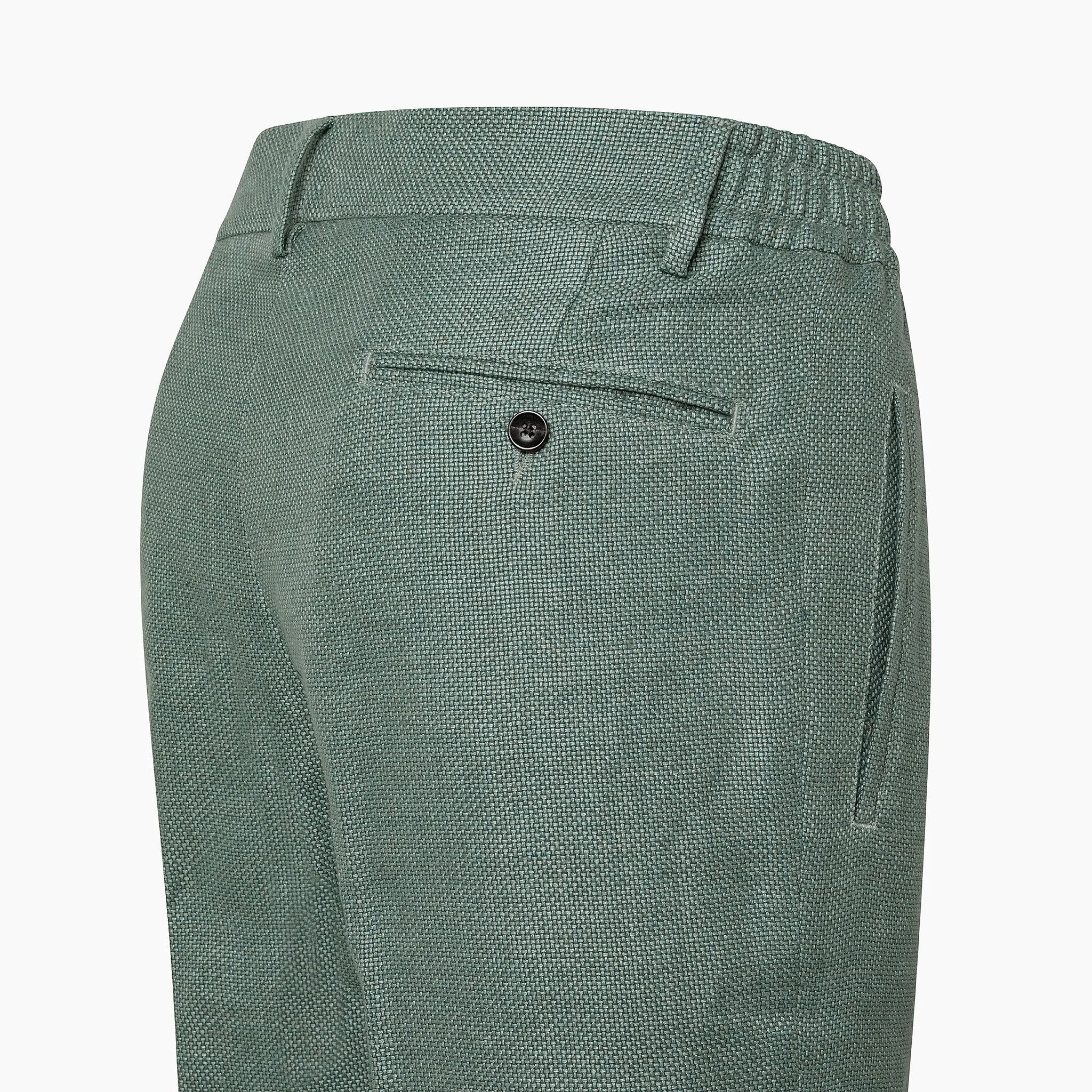 Lupo Bermuda shorts with drawstring in summer blend canapa and wool