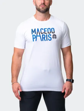 Maceoo Stretch Short-Sleeve Athletic Wear | Tee Colossal White