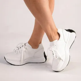 Madison Petals Sneaker - White Mono