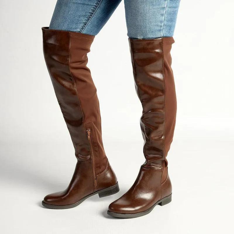 Madison Vella Long Boot - Chocolate