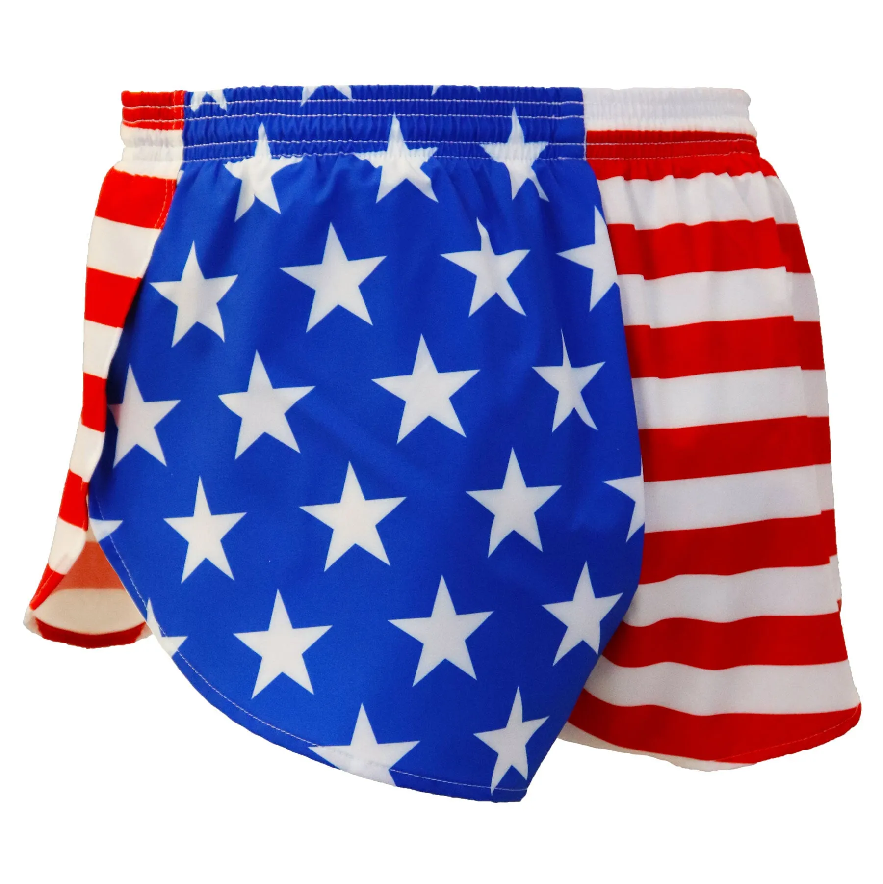 Men's 1" Elite Split Shorts- American Flag