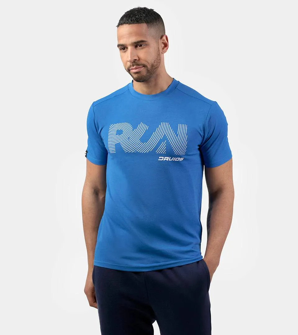 MEN'S RUN SPORTS T-SHIRT - BLUE