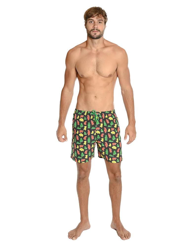 Men's Swim Shorts in lively tropical print