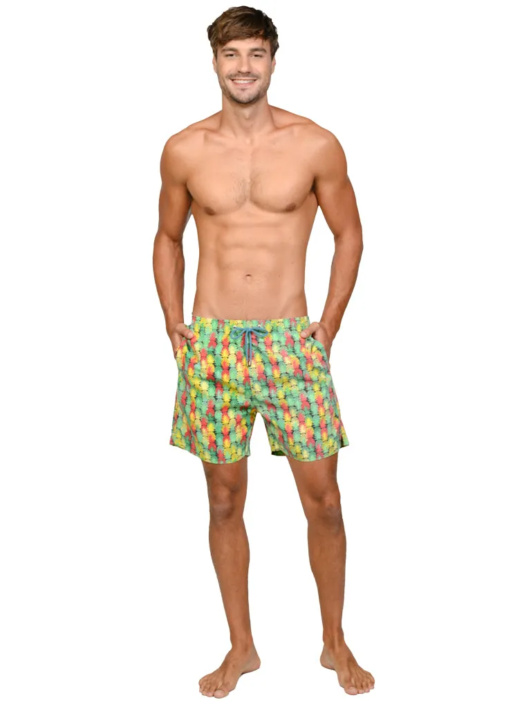 Men's Swim Shorts in lively tropical print