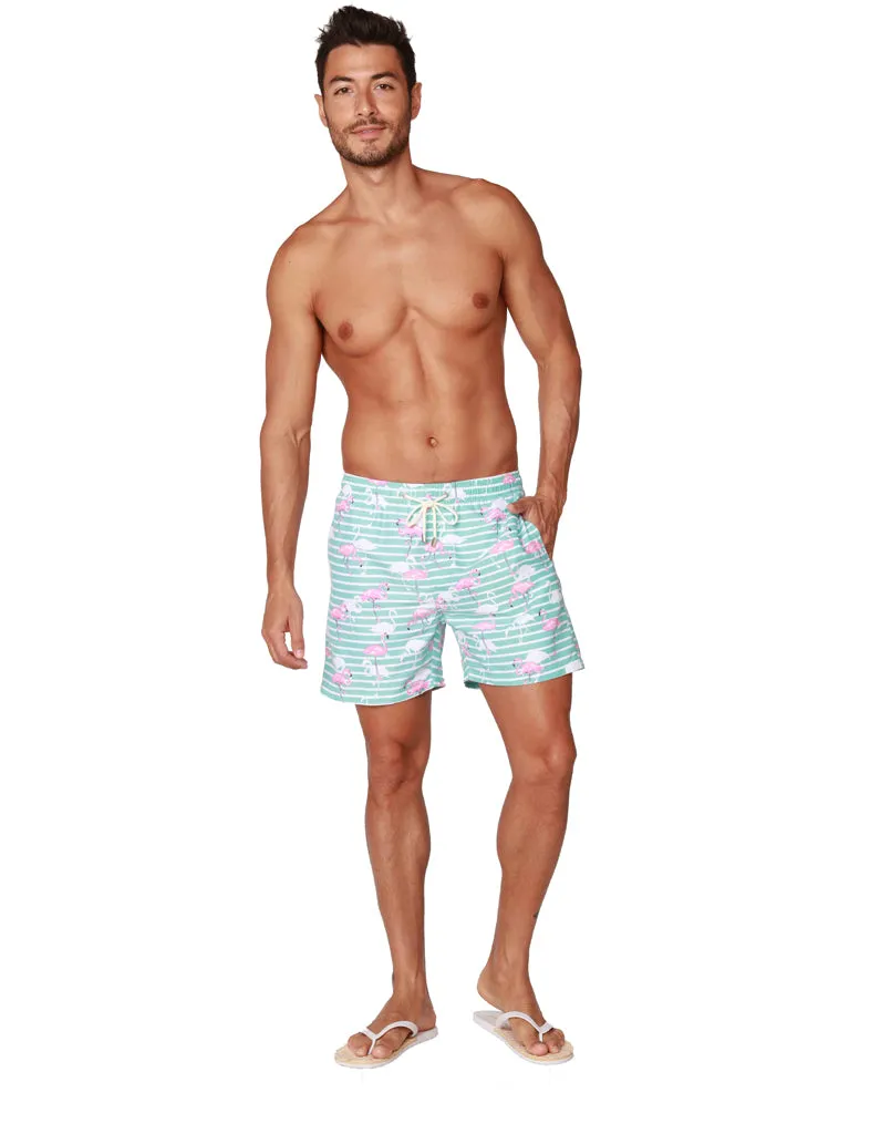 Men's Swim Shorts in lively tropical print