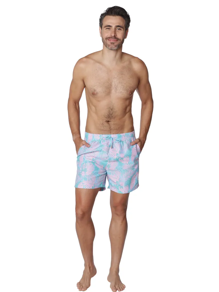 Men's Swim Shorts in lively tropical print