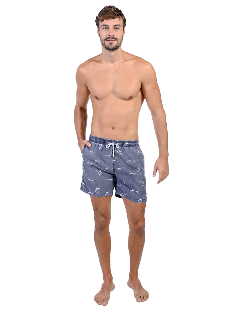 Men's Swim Shorts in lively tropical print