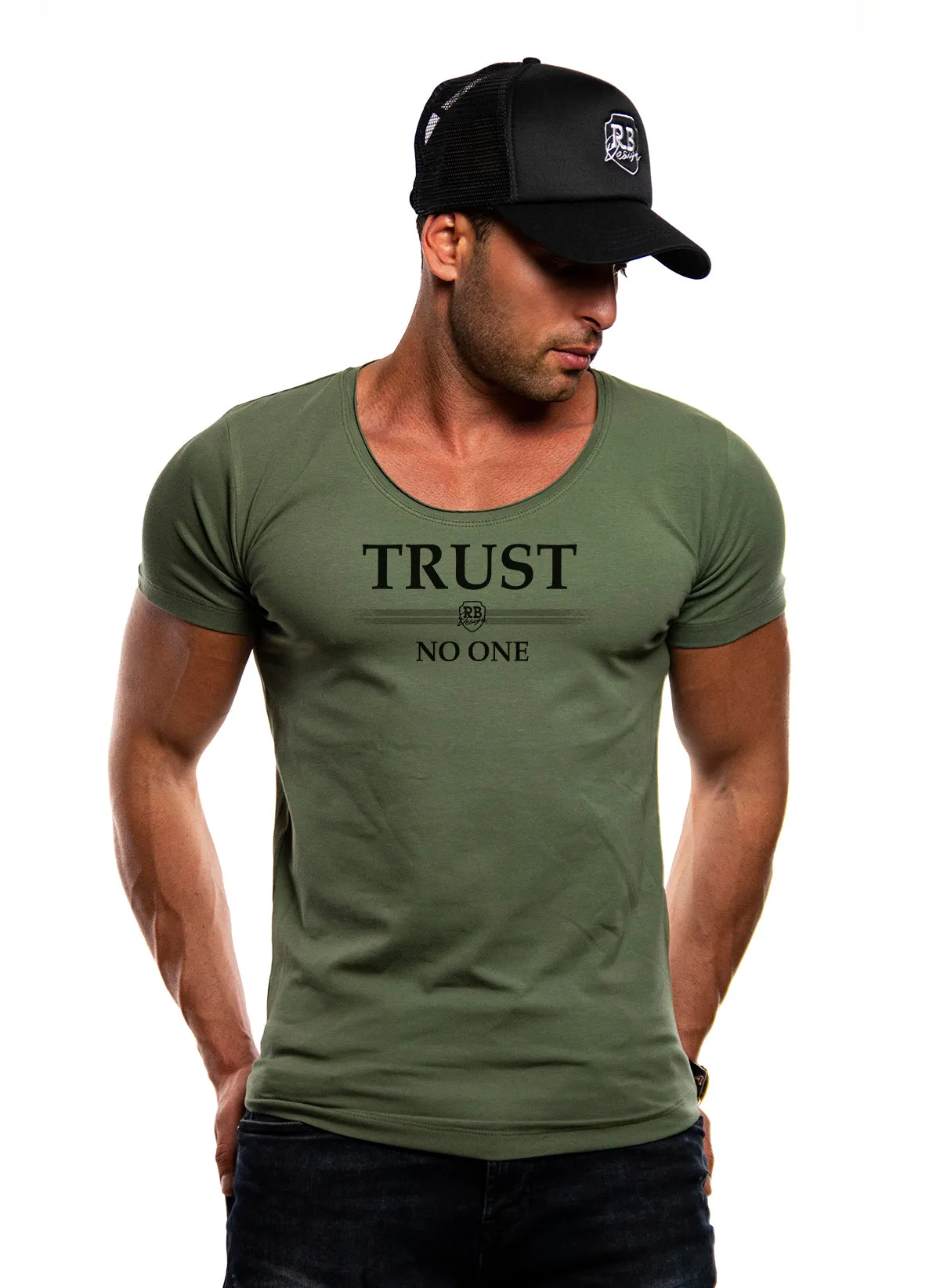 Men's T-shirt "TRUST NO ONE" MD976