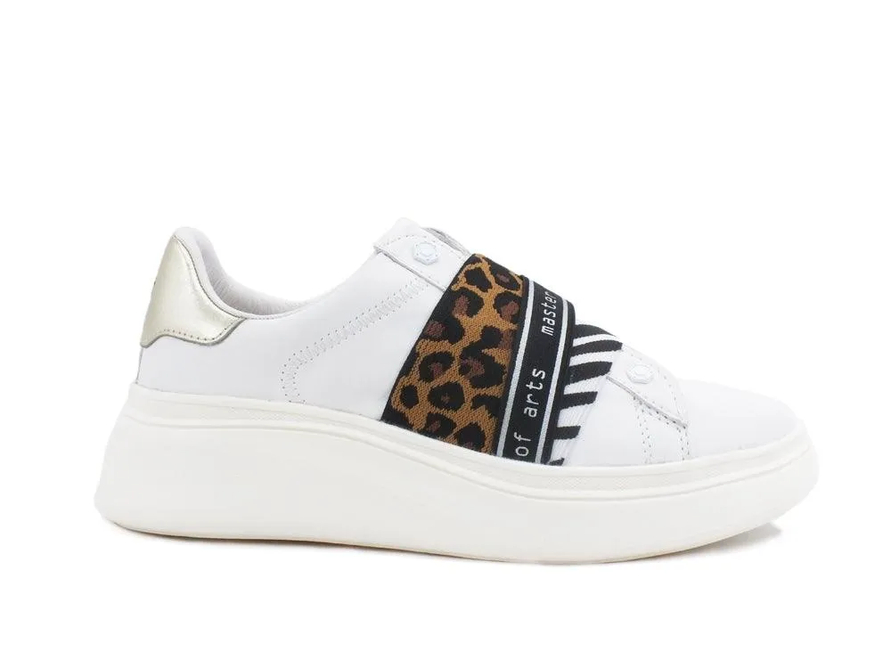 MOA Sneaker Elastico Platform White MOA1371