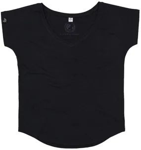 MTS M147 ― Damen Bio-Baumwolle V-Neck T-Shirt - Schwarz