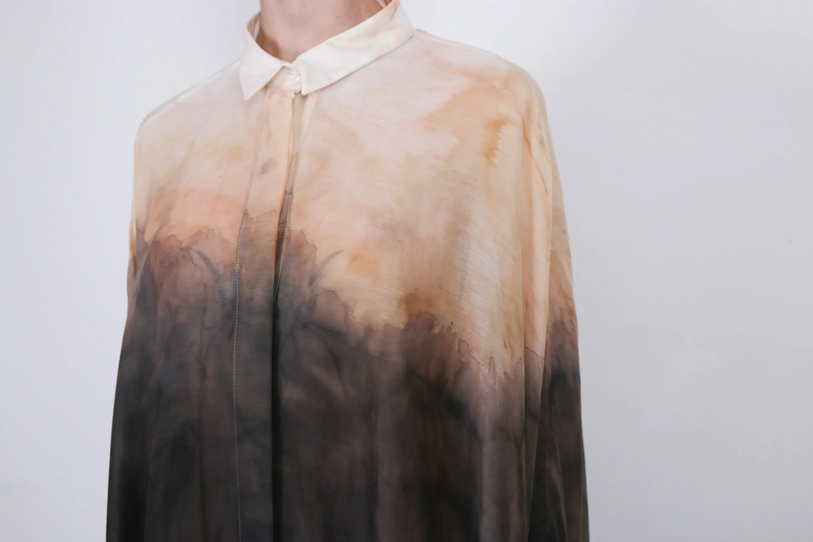 Naturally Dyed Medusae Silk Shirt