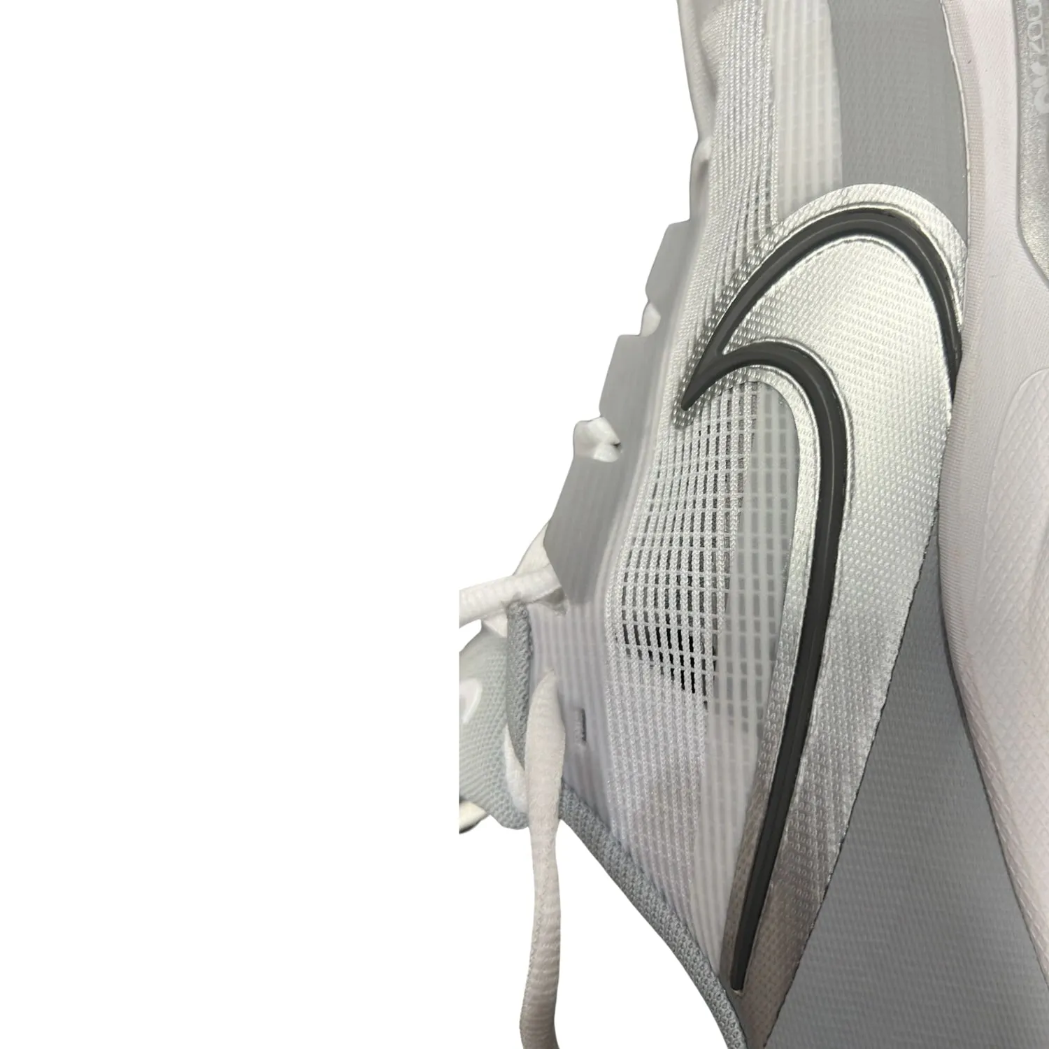 Nike Cricket Shoes React-Vapor-Drive-2 White Metallic Silver