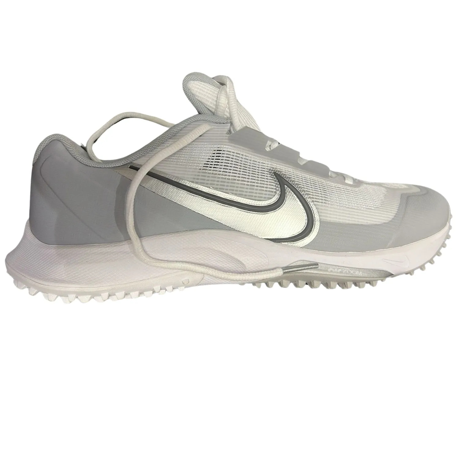 Nike Cricket Shoes React-Vapor-Drive-2 White Metallic Silver