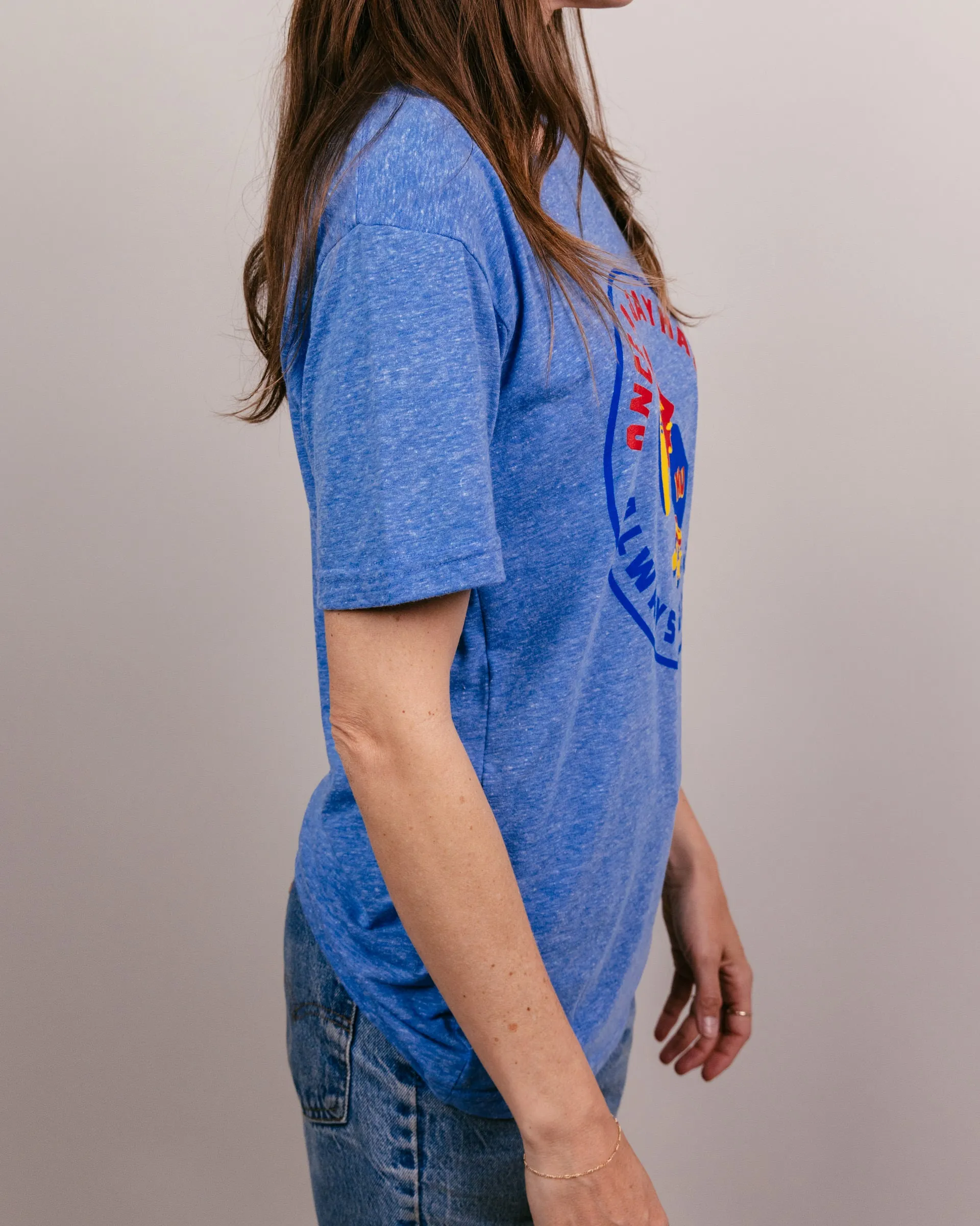 Once a Jayhawk Vintage Blue T-Shirt