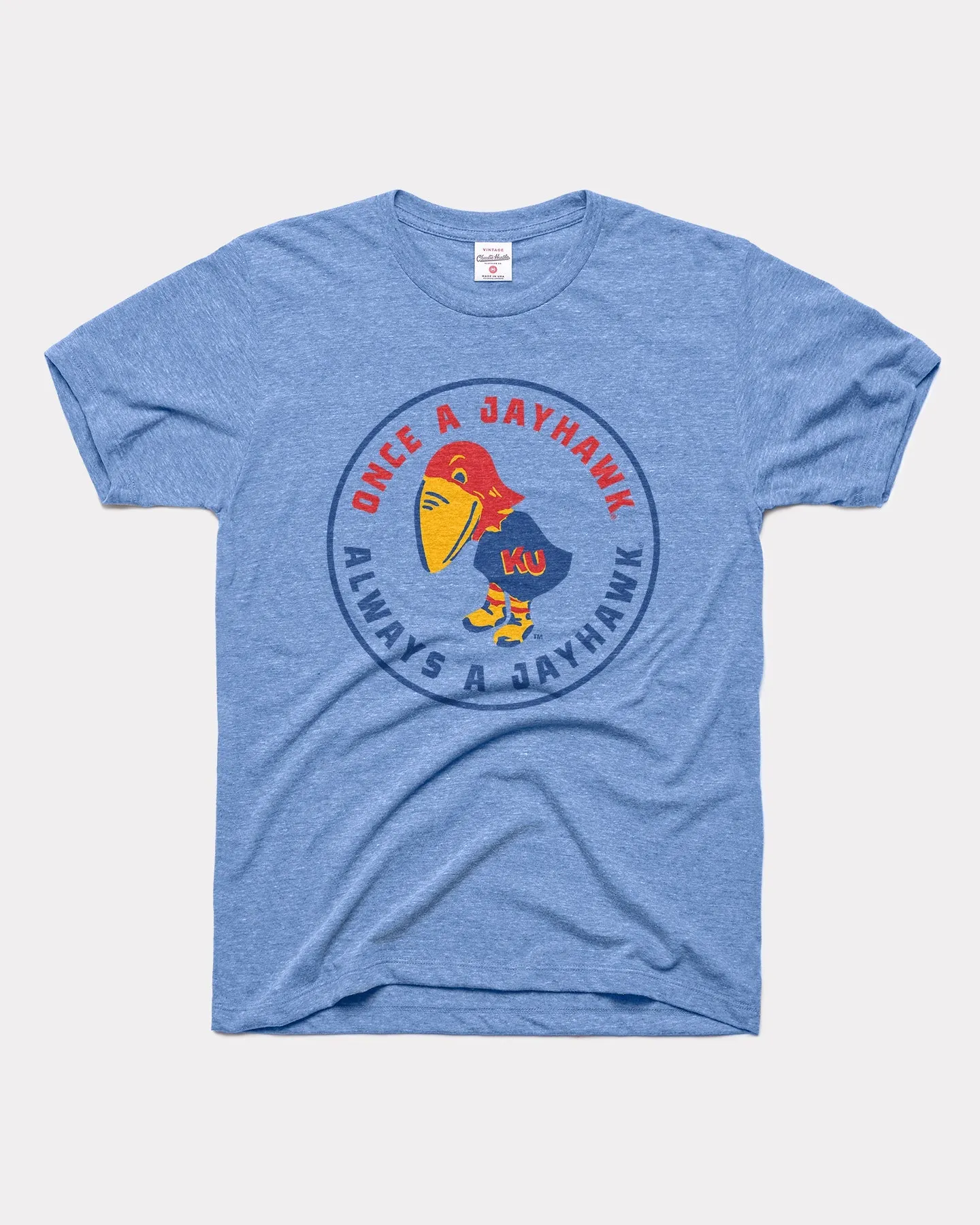 Once a Jayhawk Vintage Blue T-Shirt