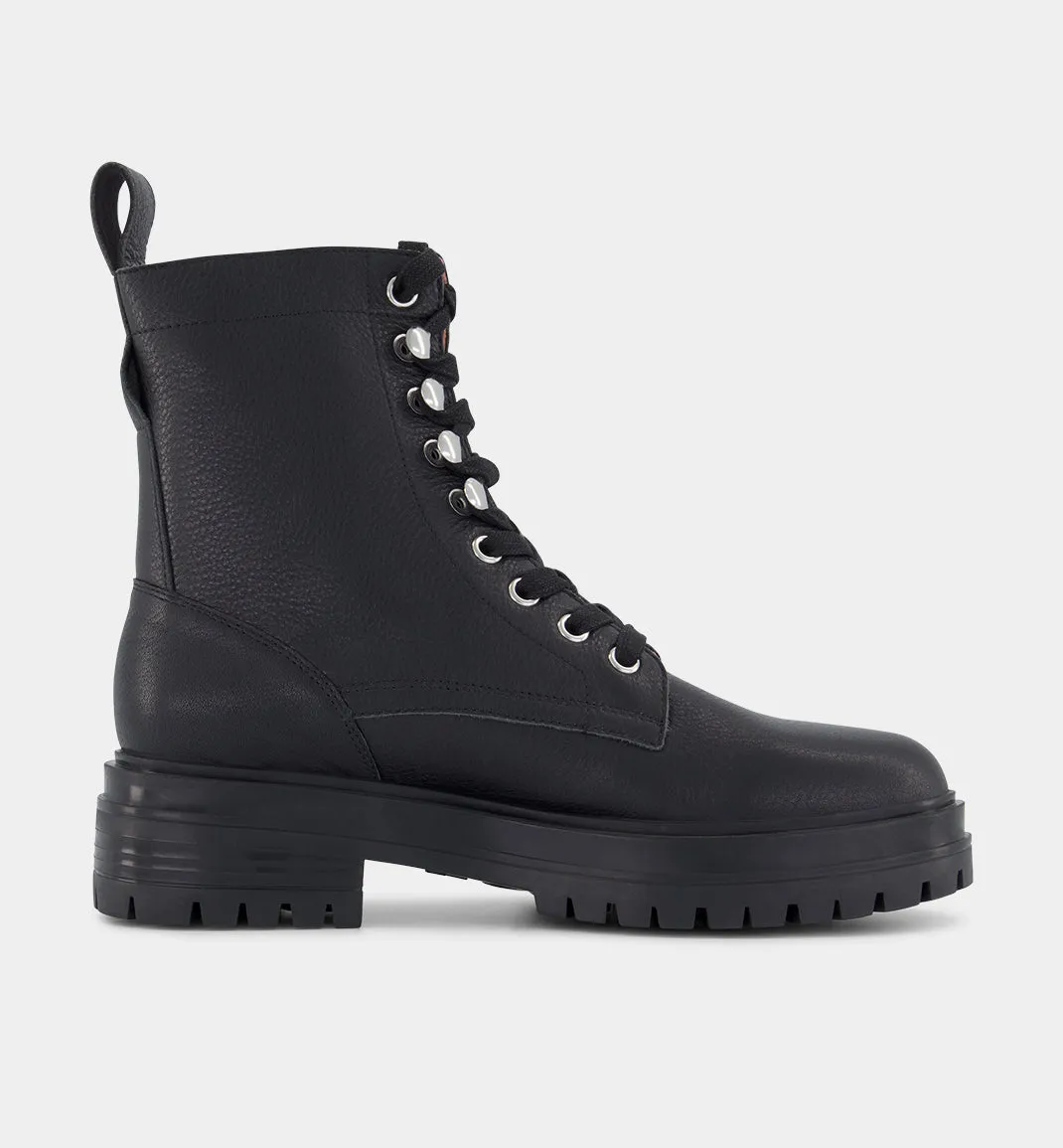 Peace Leather Lace Up Boot | Black