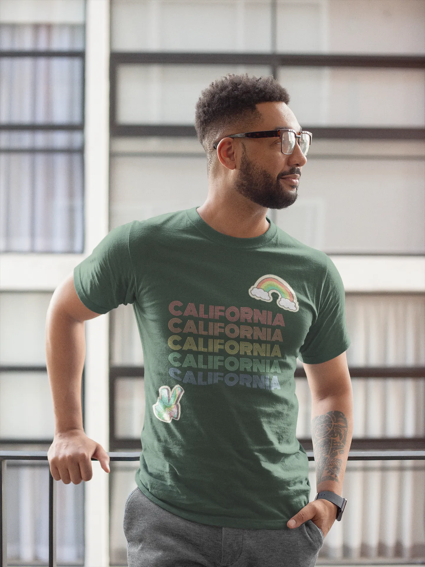 Peace Love & California Tee