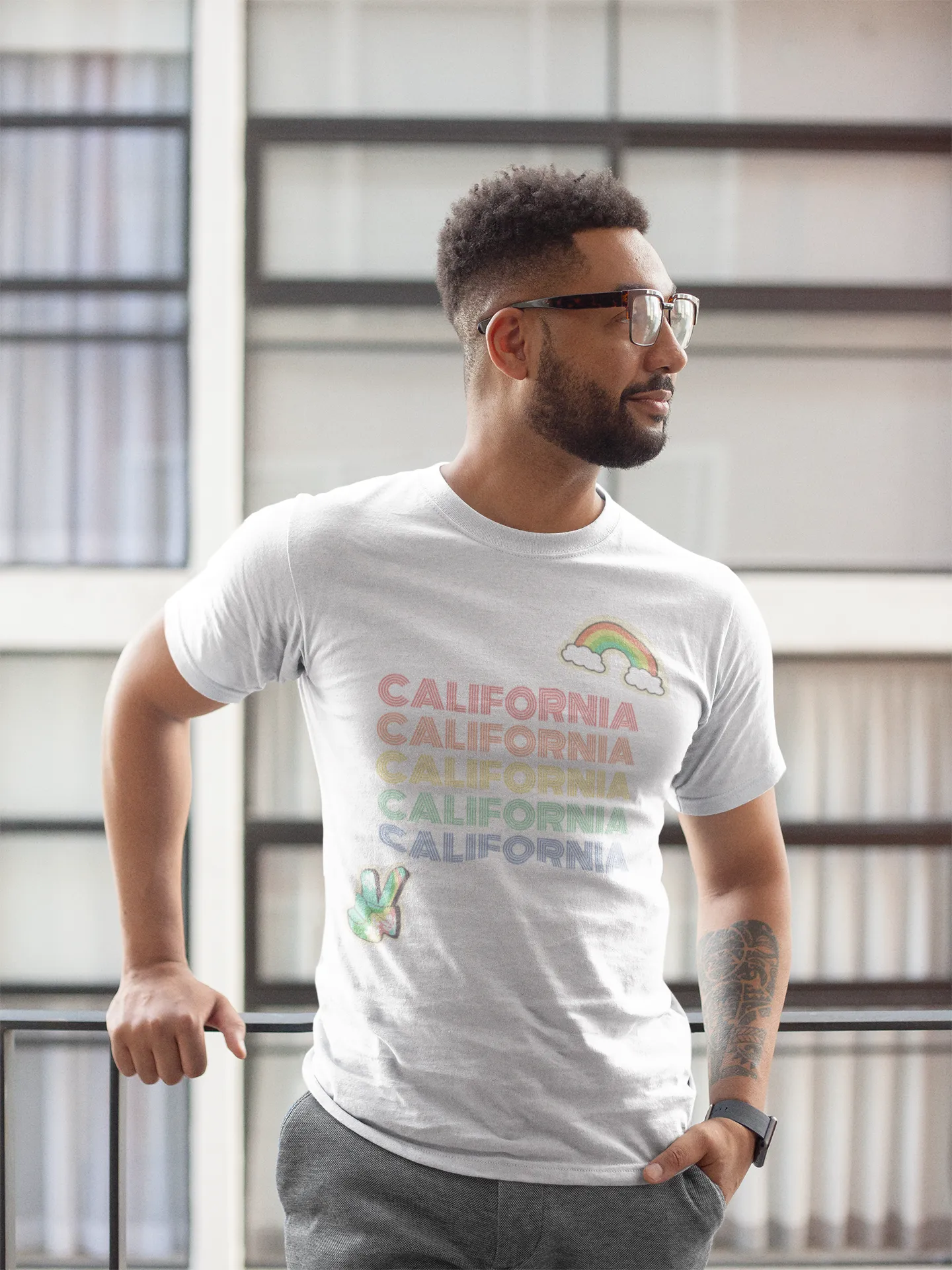 Peace Love & California Tee