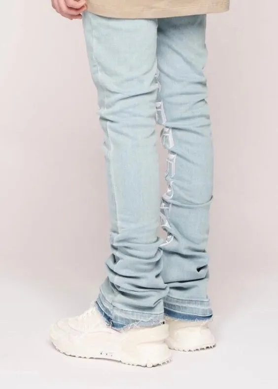 Pheelings “Against All Odds” Medium Blue Stacked Jeans