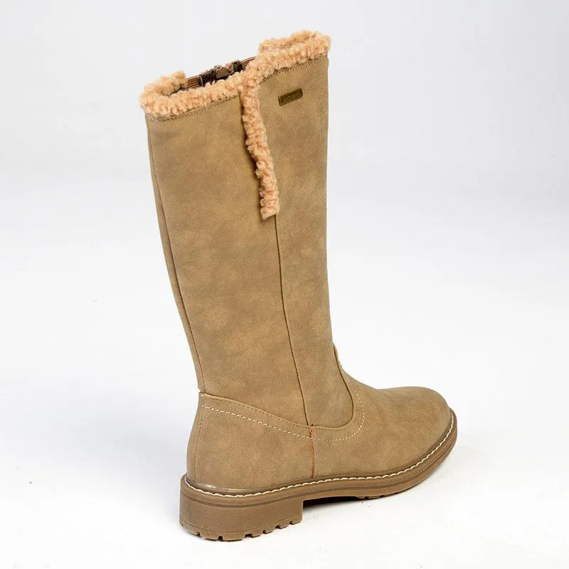 Pierre Cardin Jessie Fur Lined Boot - Beige