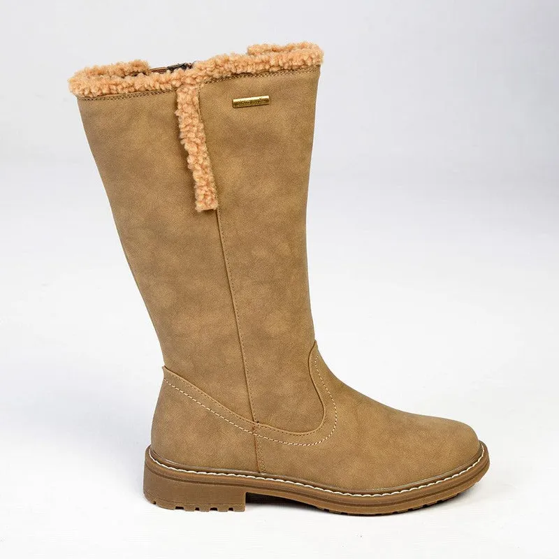 Pierre Cardin Jessie Fur Lined Boot - Beige