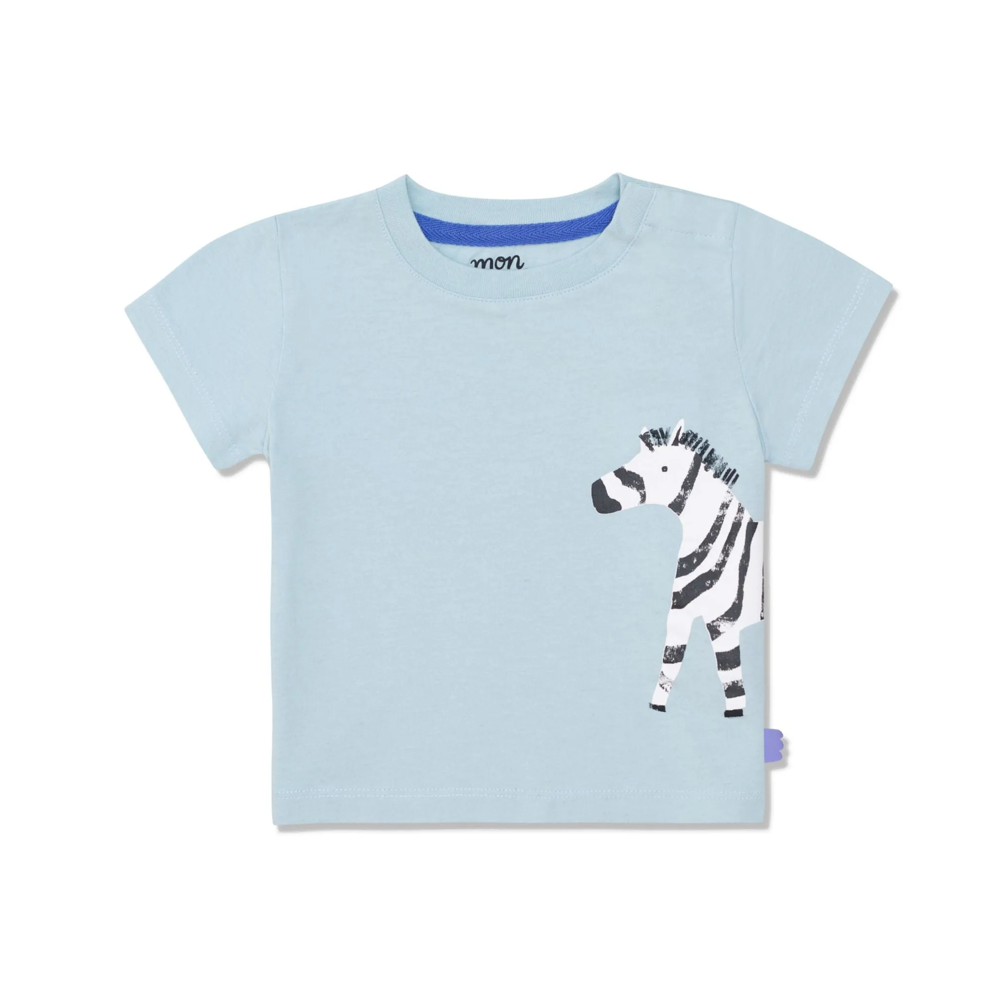 Recycled Cotton Checkered Baby T-shirt