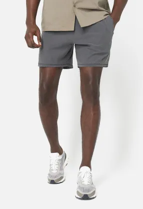 Reversed Jersey Shorts / Washed Black