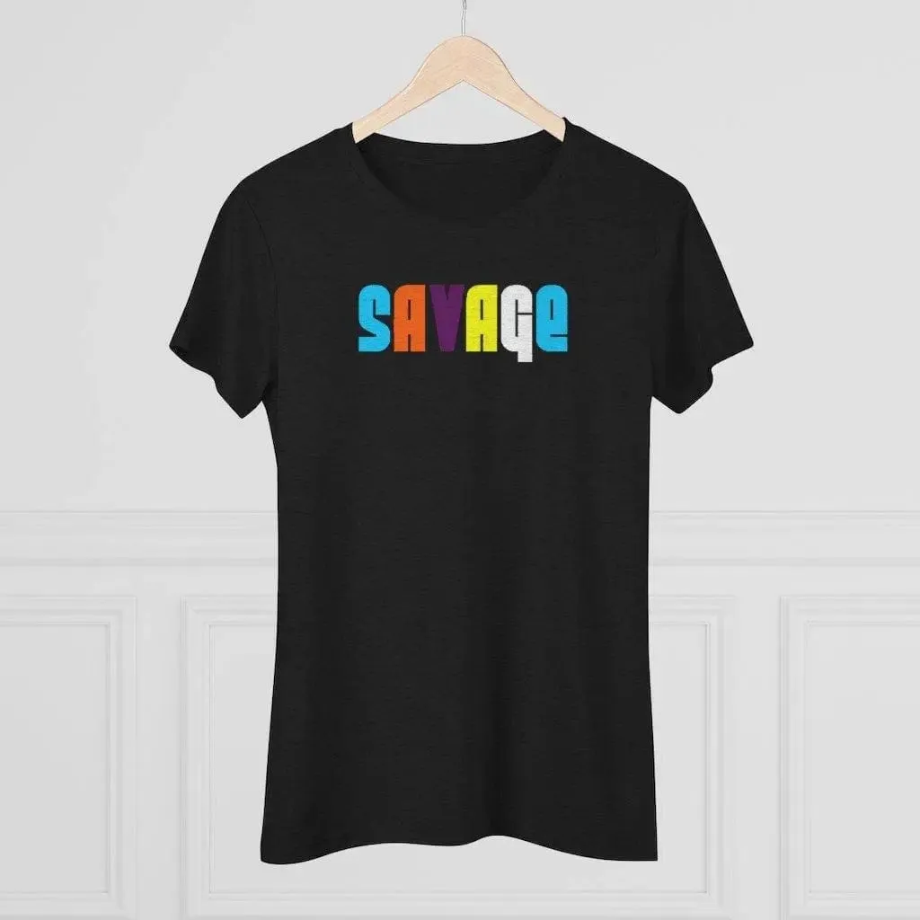 Savage- Women's Triblend Tee