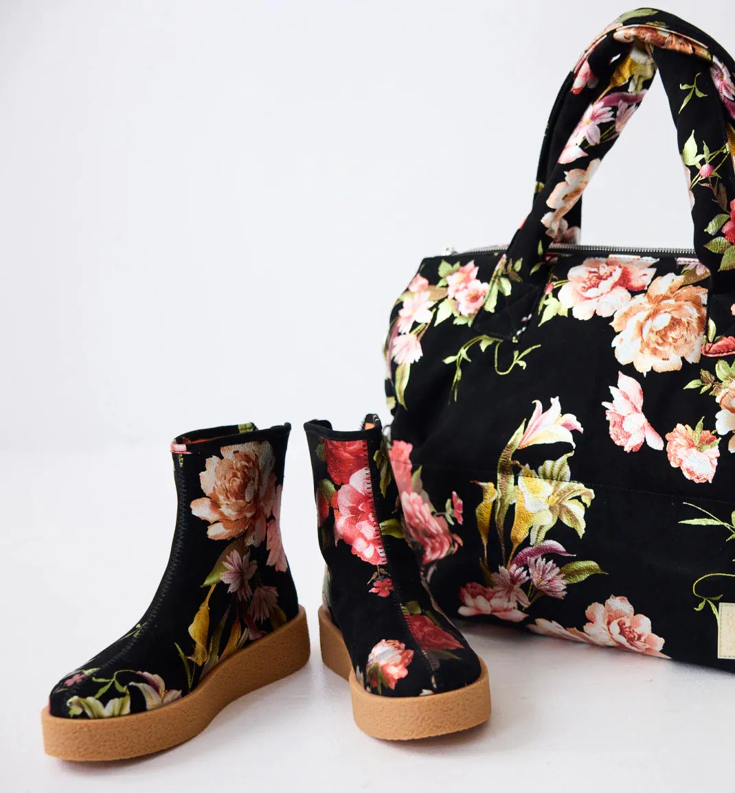 Shadow Boot in Printed Suede | An Ode to Flowers