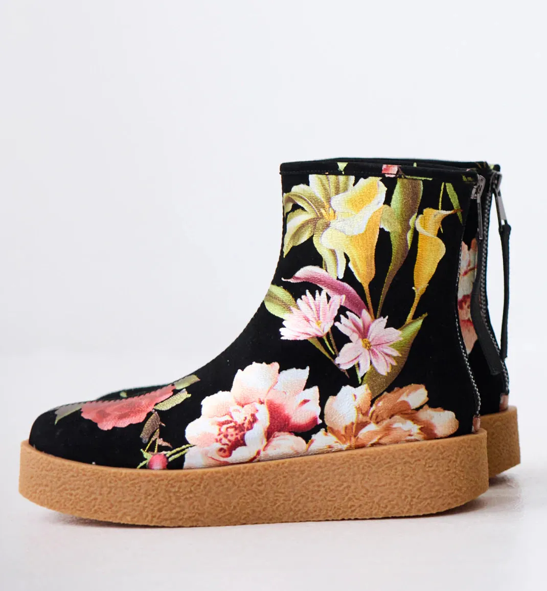 Shadow Boot in Printed Suede | An Ode to Flowers