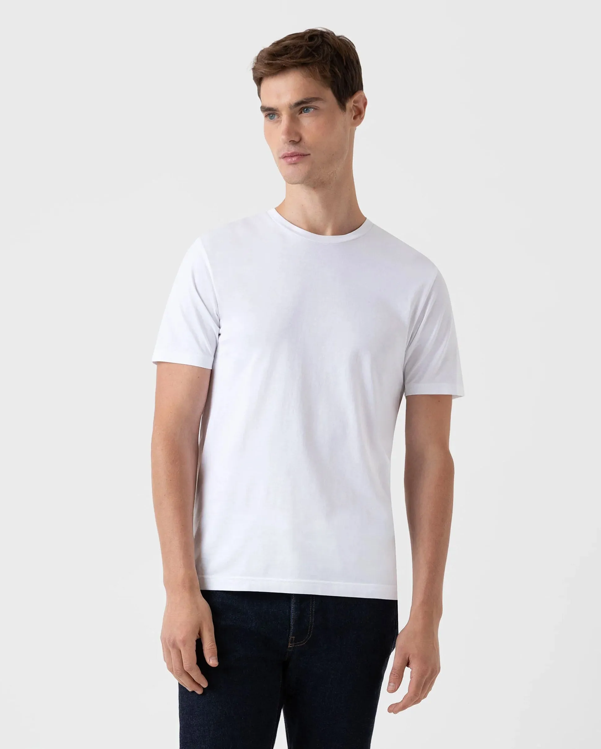 S/S RIVIERA CREW NECK T-SHIRT / WHITE