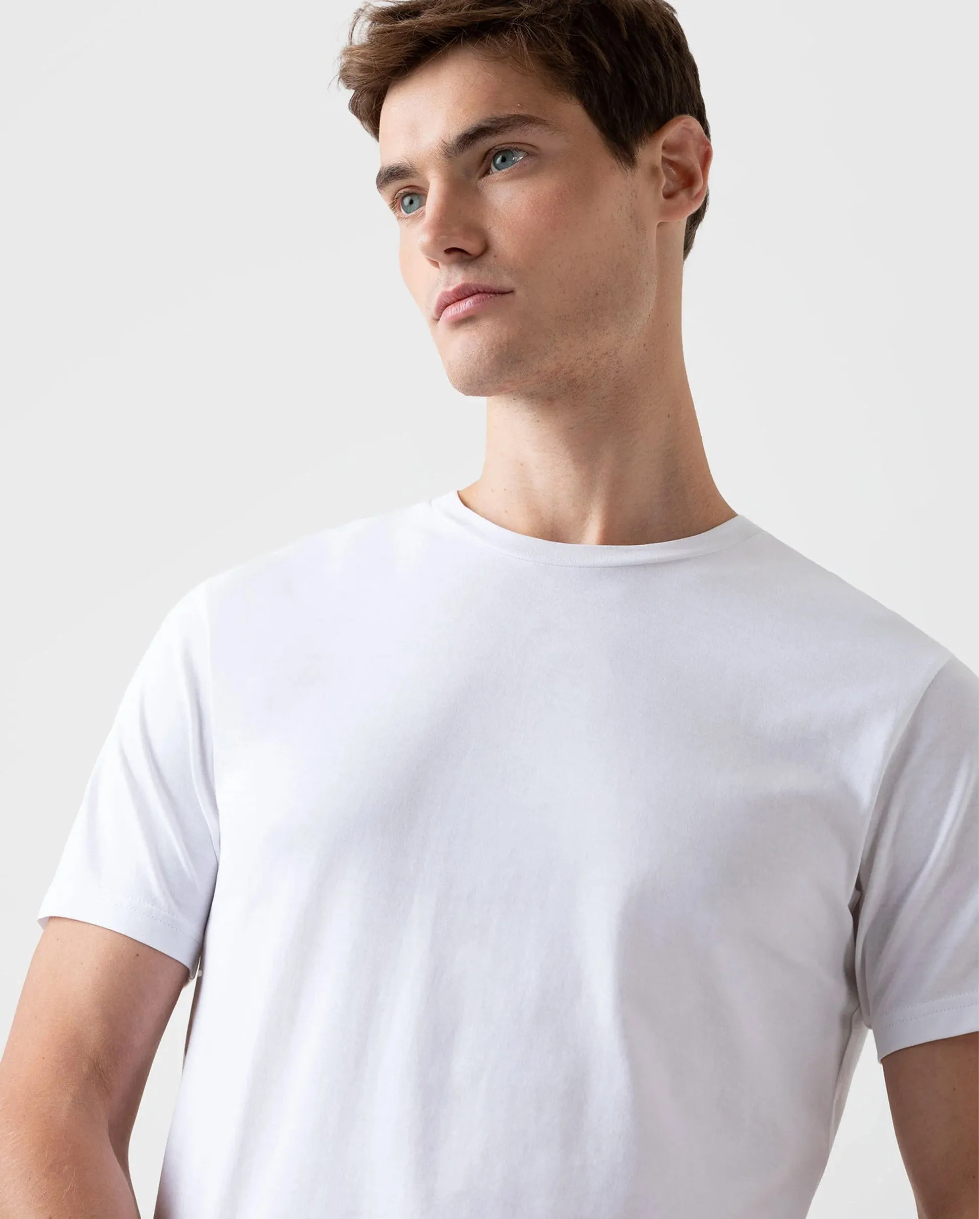 S/S RIVIERA CREW NECK T-SHIRT / WHITE