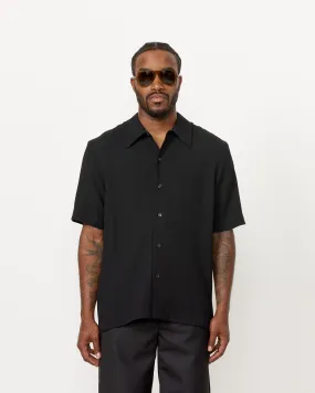 Suneham Shirt in Black Crepe