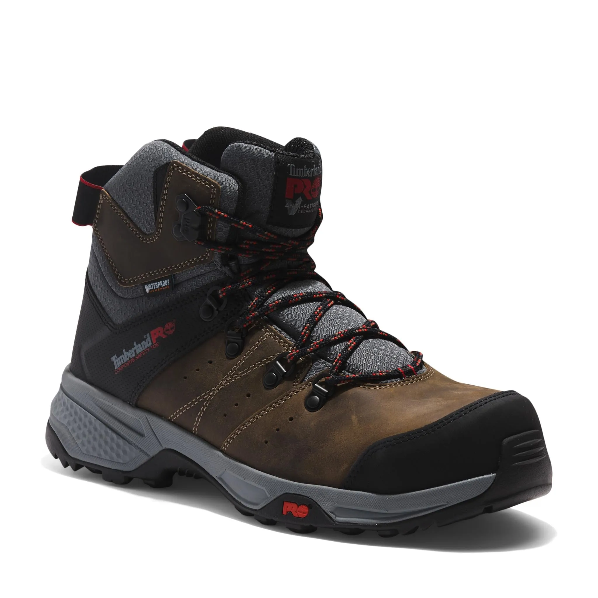 Switchback 6 Inch Composite-Toe Waterproof Work Boot Brown/Grey