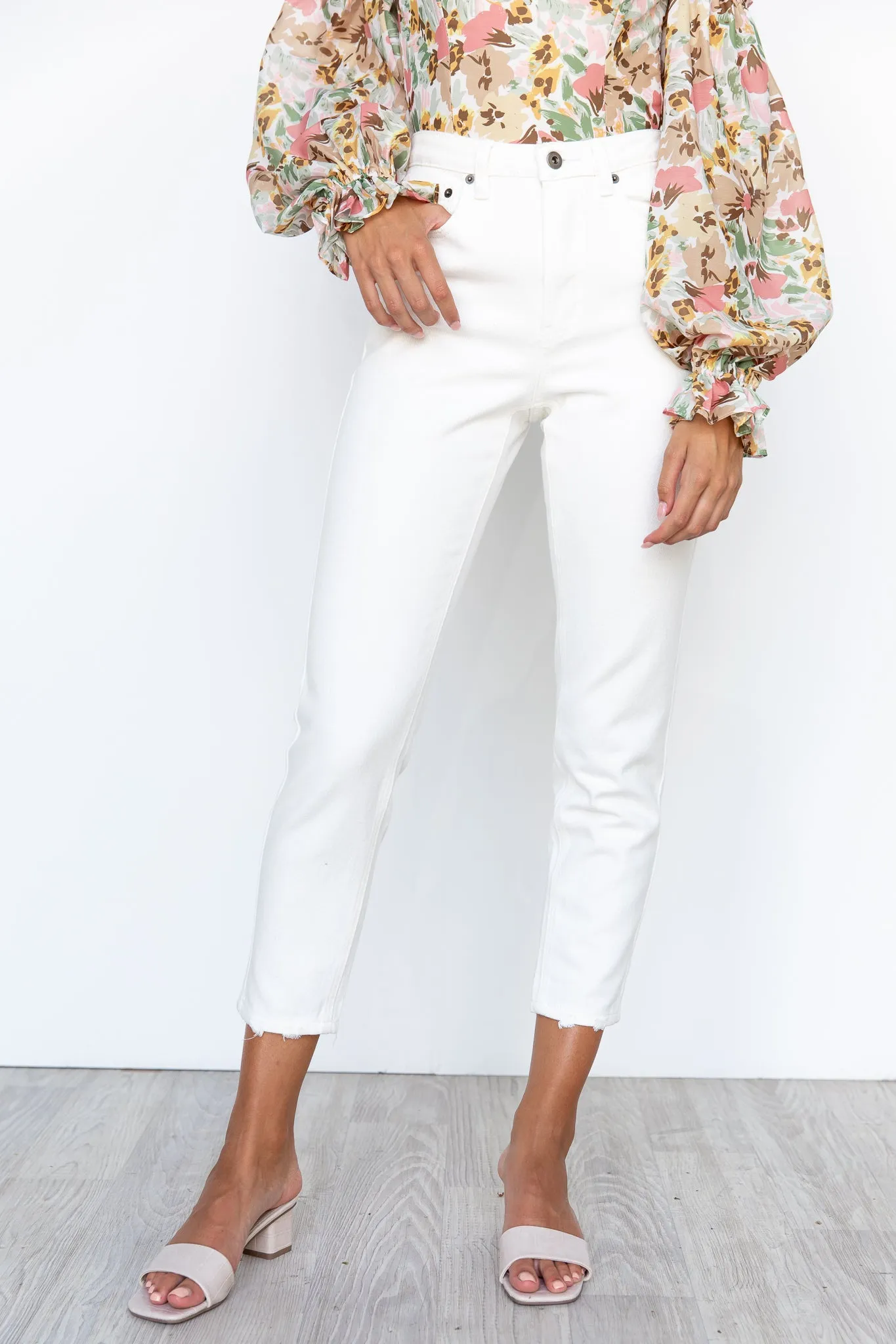 Tahnee Boyfriend Jeans - White