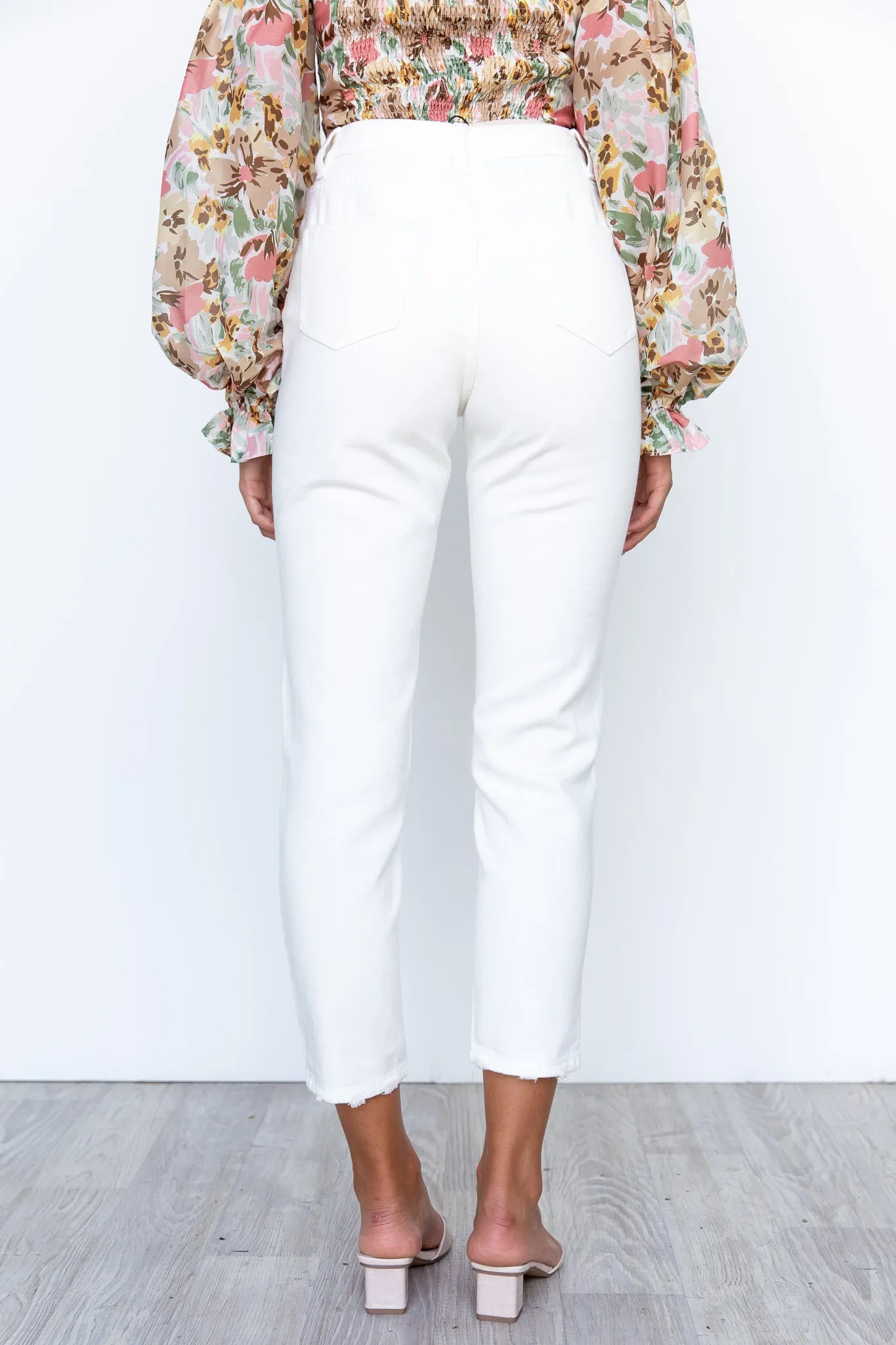 Tahnee Boyfriend Jeans - White