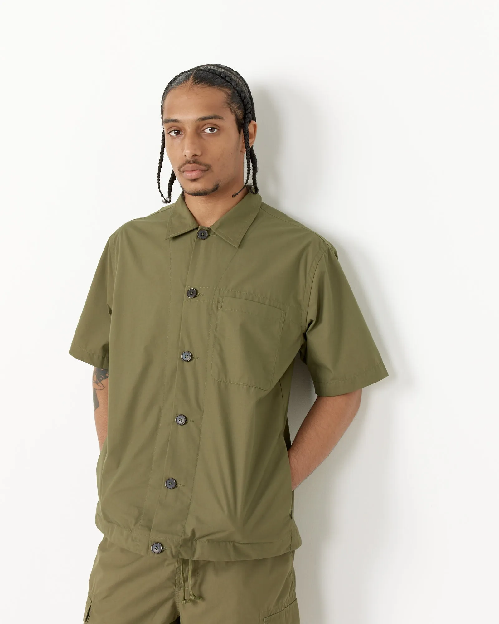 Tech Overshirt in Olive