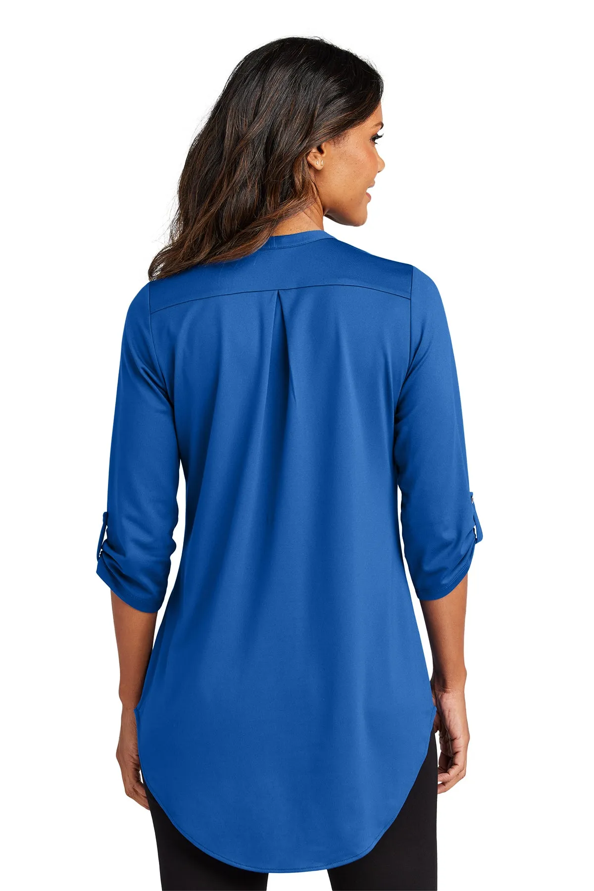 Thea City Stretch 3/4 Sleeve Tunic - True Blue (Ships in 1-2 Weeks)