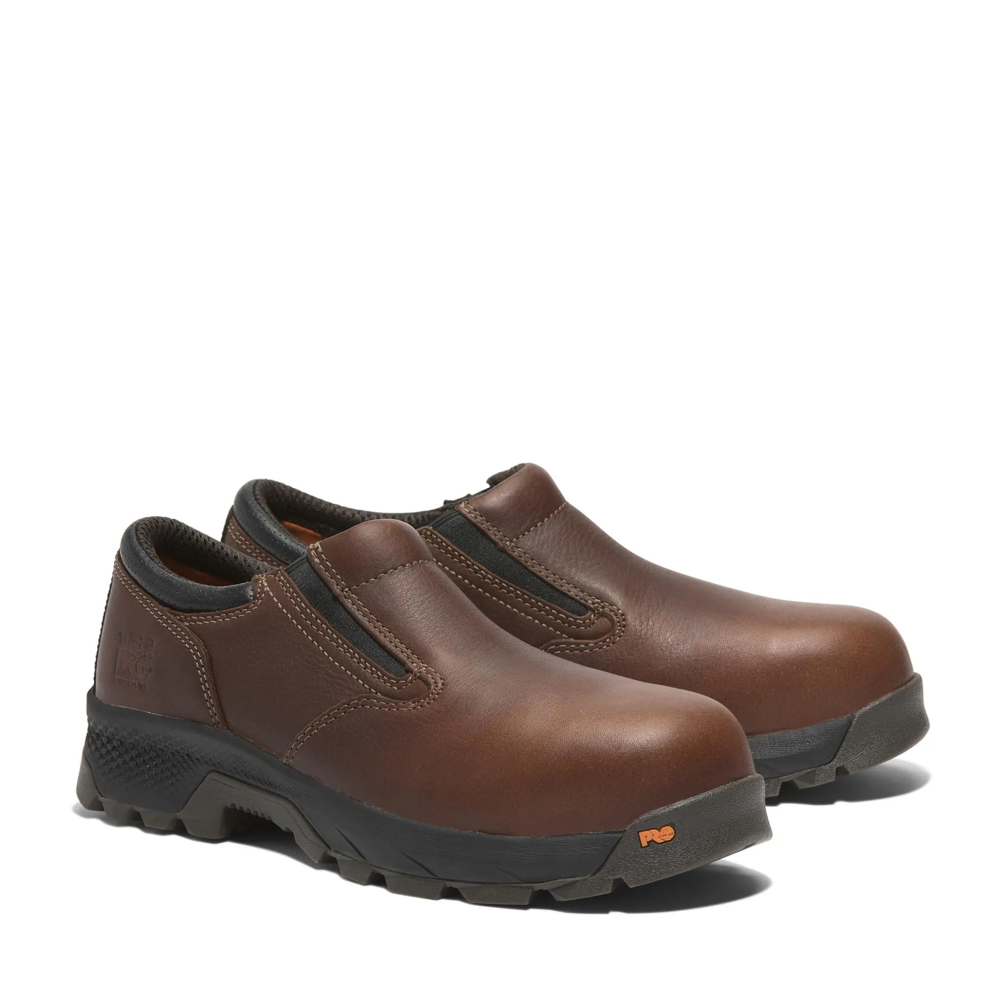 Titan Ev Composite-Toe Slip-On Work Boot Brown