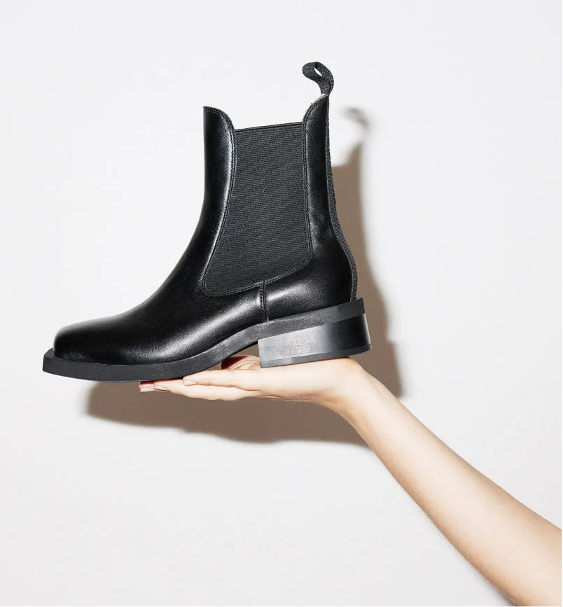 Tomorrow Square Toe Chelsea Boot | Black