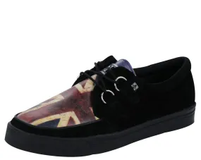 T.U.K Blk/ Union Jack 2 Ring Sneaker