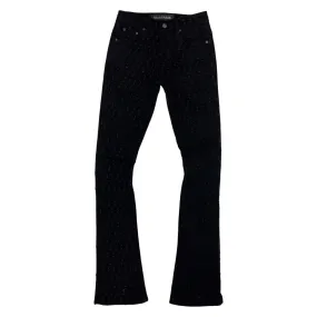 Valabasas “Repeat” Black Wash Stacked Jeans