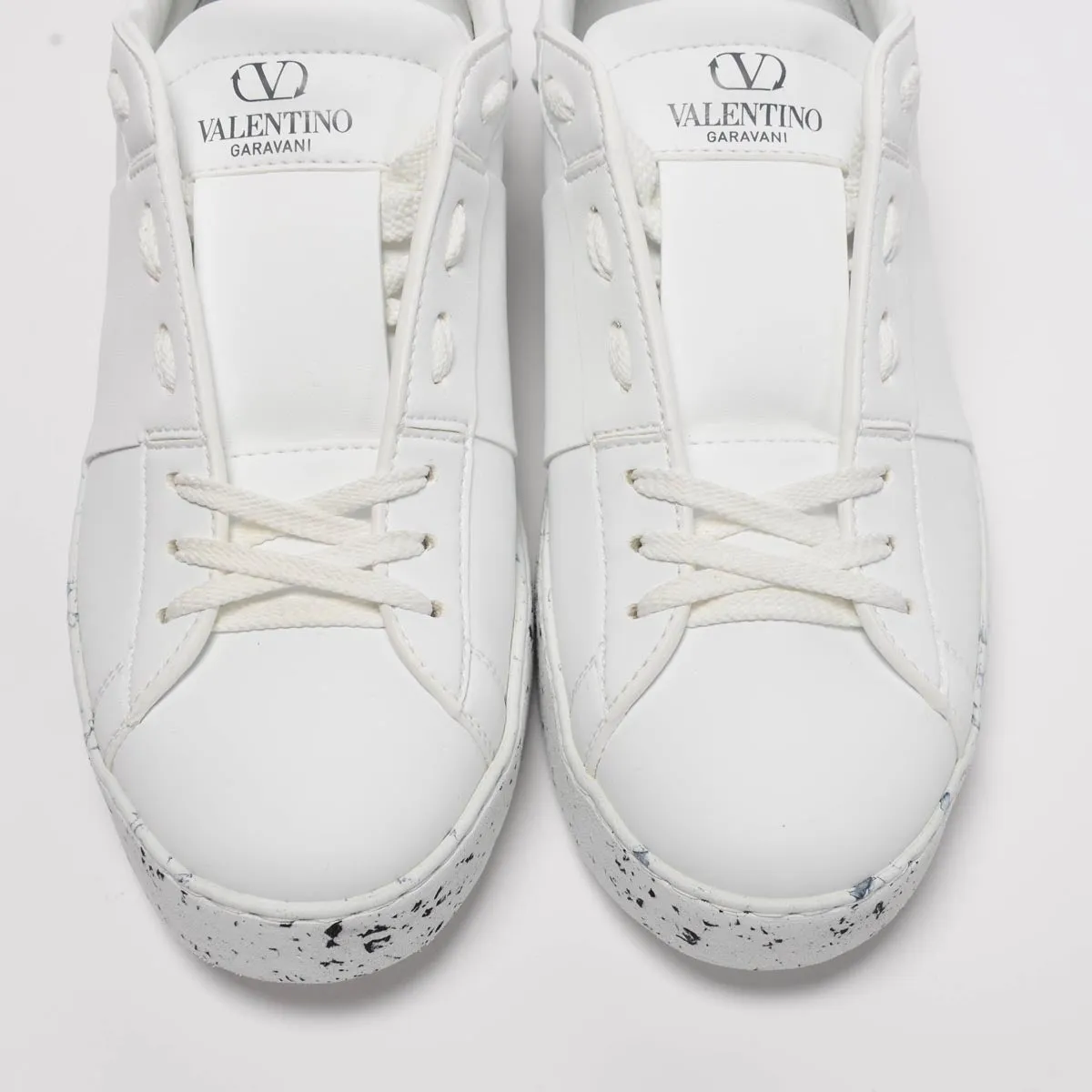 Valentino White Open For Change Sneakers 38