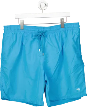 vilebrequin Solid Turquoise Blue Swim Shorts With Dustbag UK 4XL