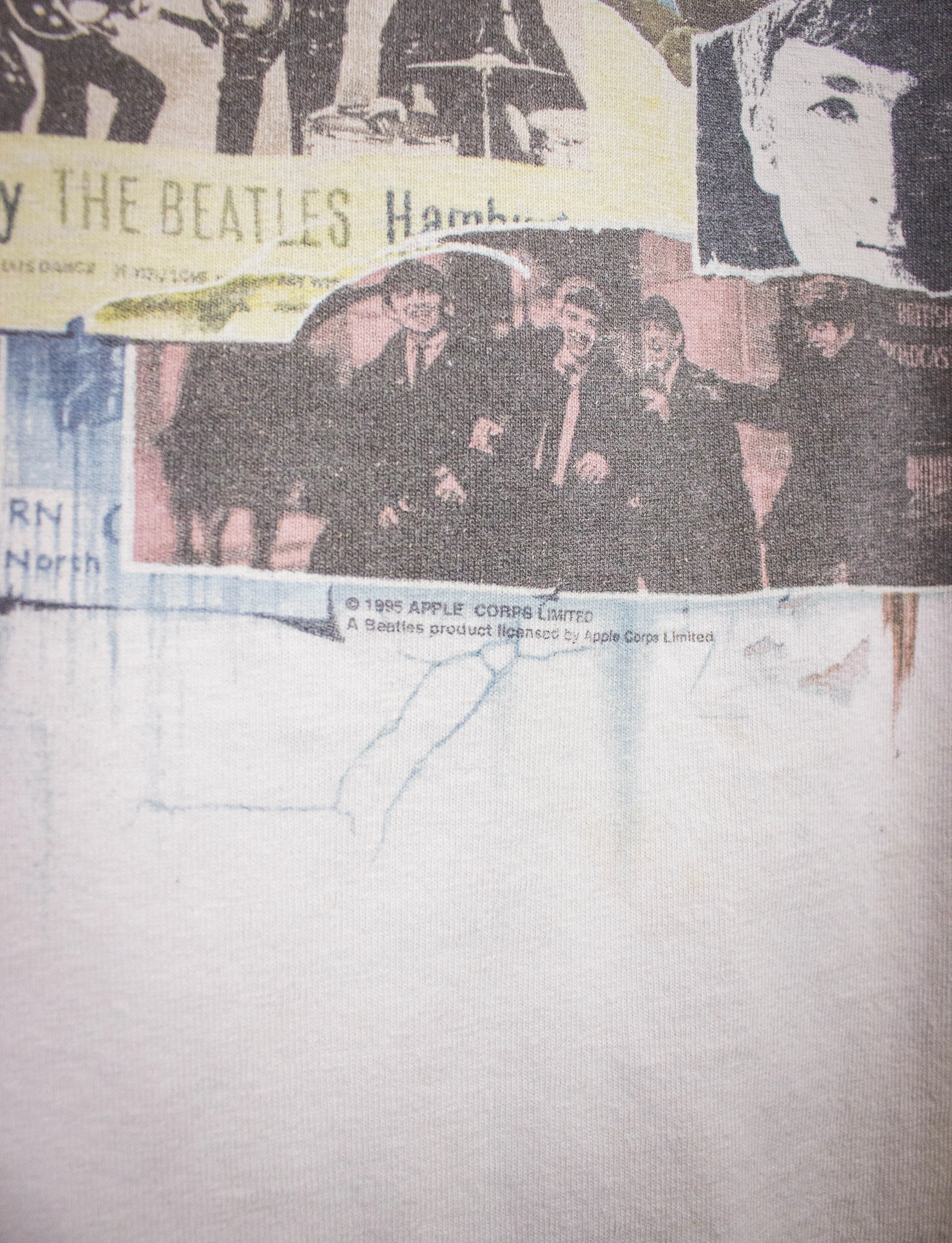 Vintage Beatles Anthology 1 Promo T Shirt 1995 White Medium