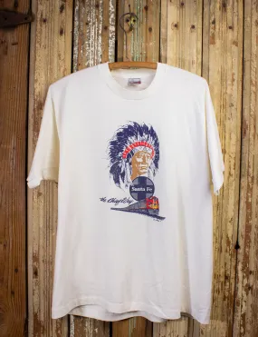 Vintage Santa Fe Train The Chief Way Graphic T Shirt 90s White XL