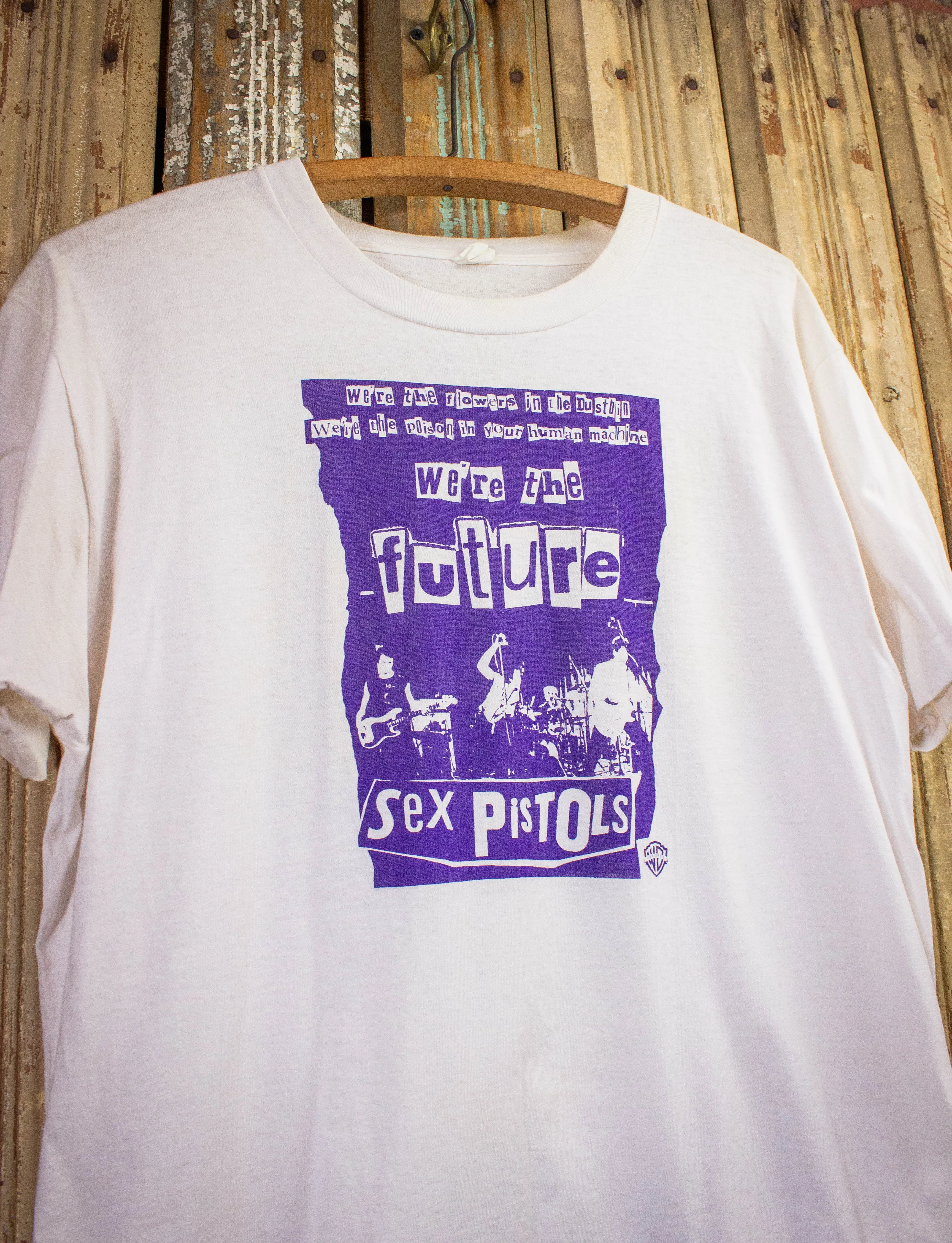 Vintage Sex Pistols We're The Future Promo T Shirt 80s White Large